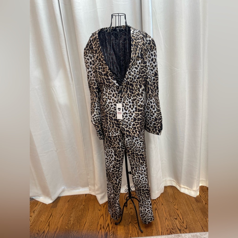 Animal print suit